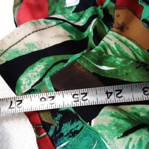 Vintage Erin London Women's 2X Tropical Flower Motif Cardigan Blazer - Picture 8 of 12